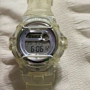 Casio Baby-G Digital Watch – Yellow Clear Band, Fully Working with Date